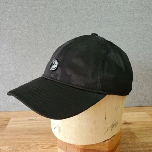 YUMS METAL FACE ADULT UNISEX BLACK STRAPBACK HAT Polyester Official Producr EUC! - Picture 2 of 11